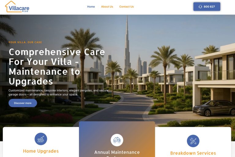 Villacare plus website image